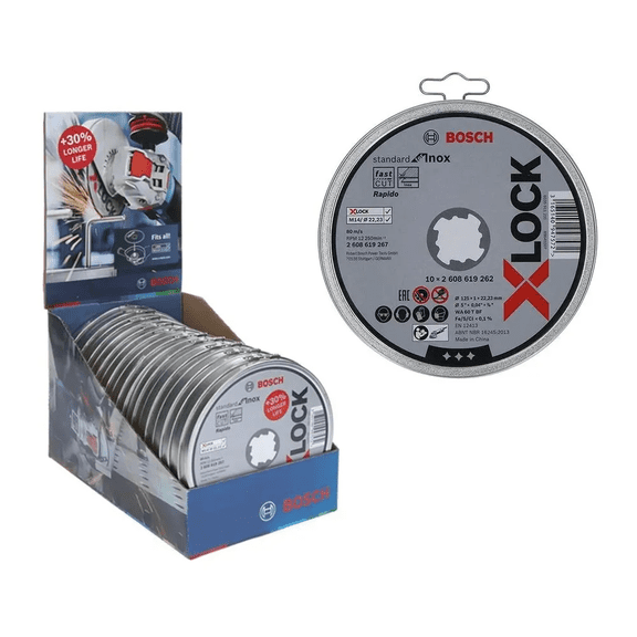 Bosch Professional 2608619267 Pack of 10 Straight Cutting Disc Standard