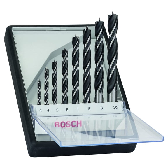 Bosch Professional 8 pcs. Brad Point Drill Bit Set (for wood, 3 - 10 mm, accessories rotary d