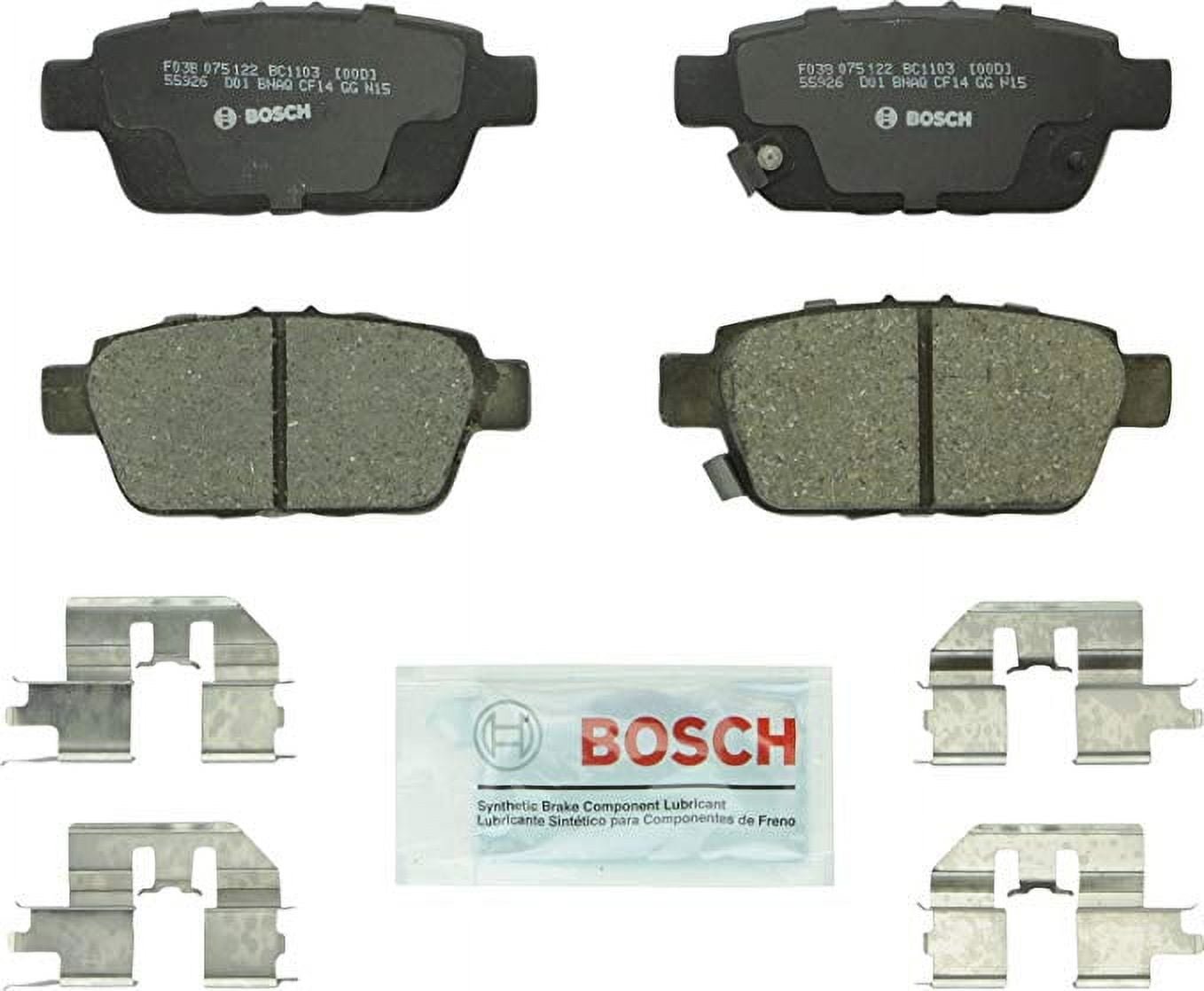 Bosch Quiet Cast Ceramic w/Hardware Brake Pad Set, and Shims