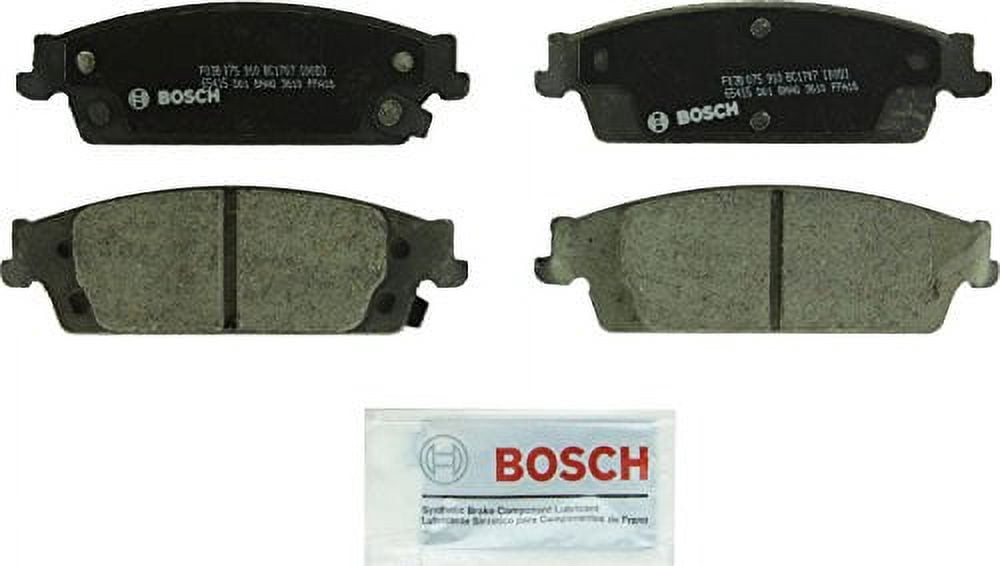 Bosch BC1451 QuietCast Premium Ceramic Disc Brake Pad Set For: Acura TSX; Honda Accord, Rear