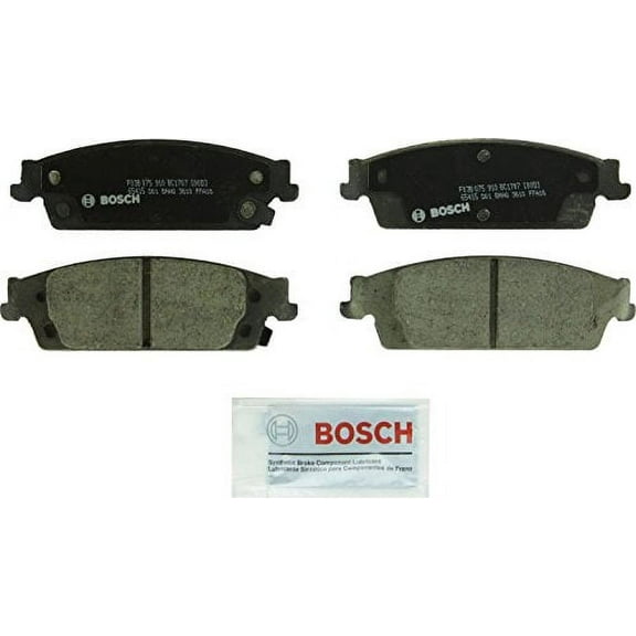Bosch BC1451 QuietCast Premium Ceramic Disc Brake Pad Set For: Acura TSX; Honda Accord, Rear