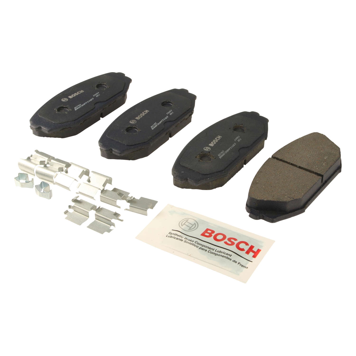 Bosch QuietCast Ceramic Brake Pad Set, w/ Shims