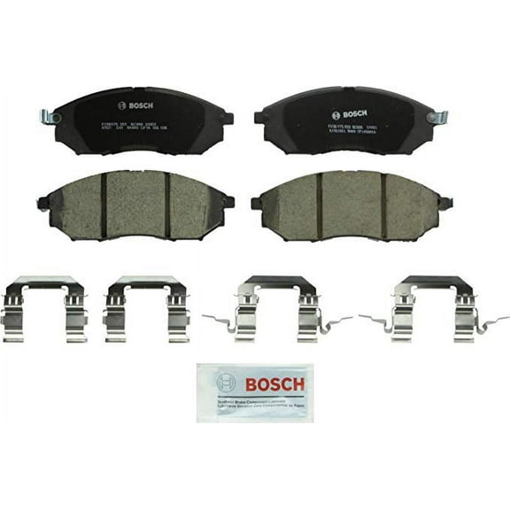 Bosch QuietCast Ceramic Brake Pad Set, w/ Shims