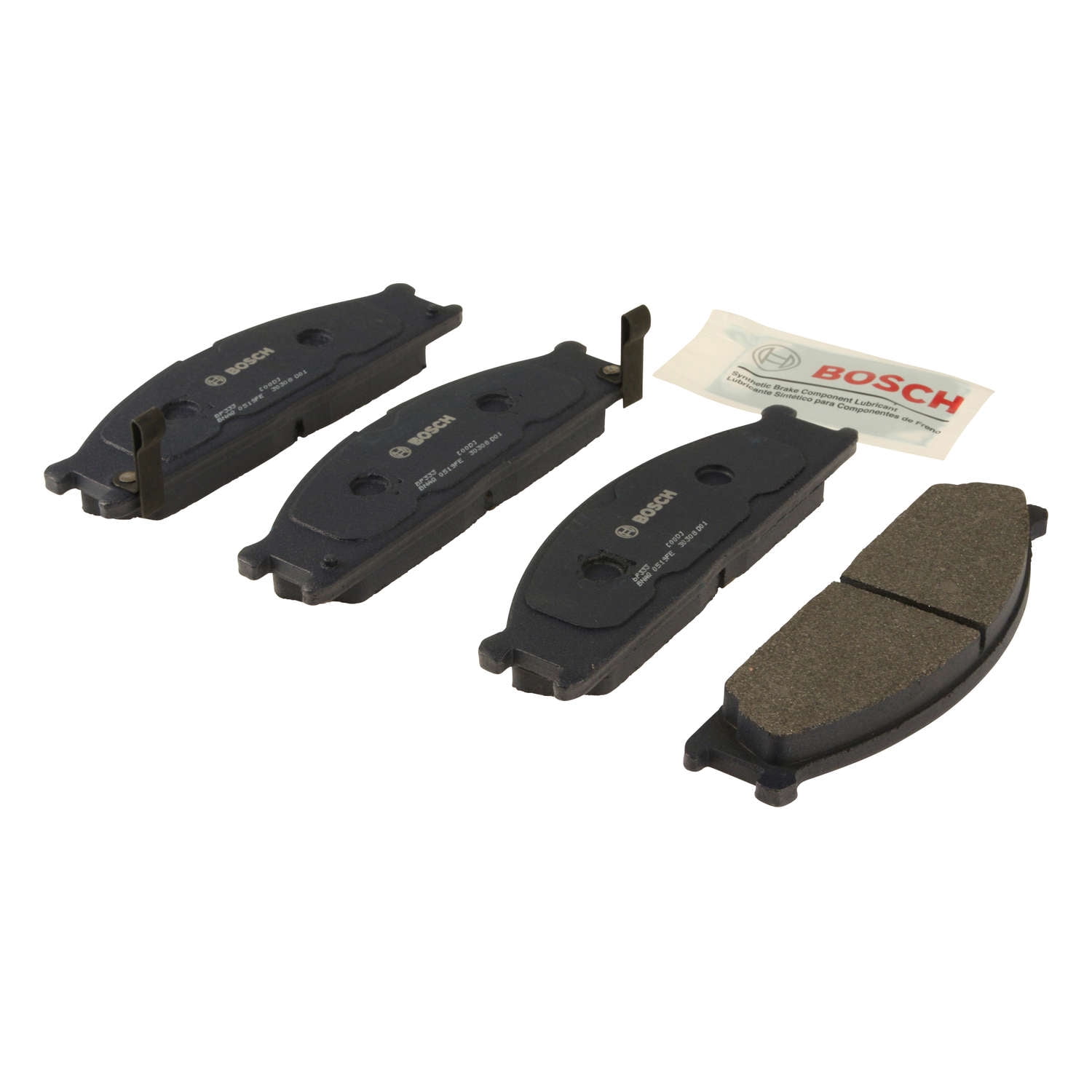 Bosch QuietCast Premium Brake Pad Set, w/ Shims Fits select: 1995-1997 NISSAN TRUCK, 2000 NISSAN FRONTIER KING CAB XE