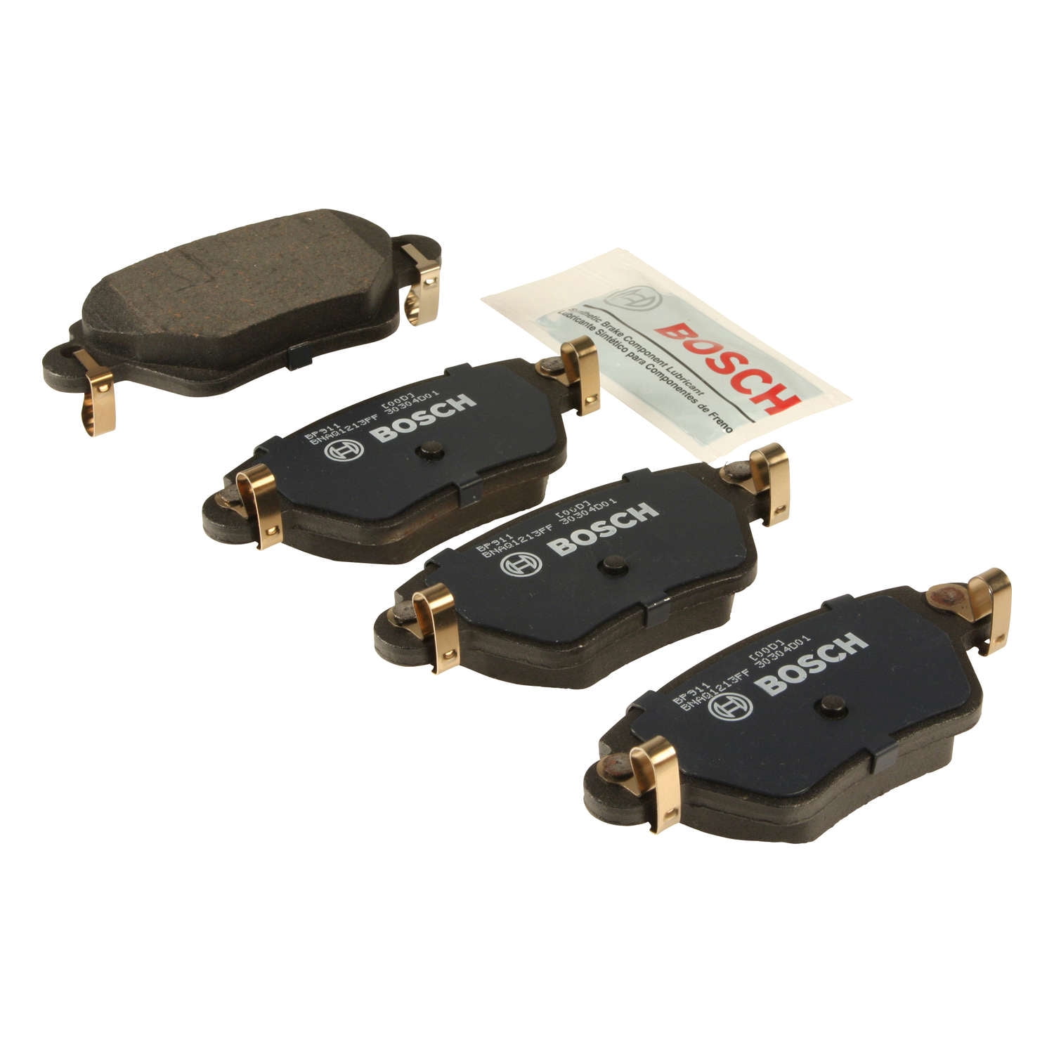 Bosch QuietCast Premium Brake Pad Set, w/ Shims