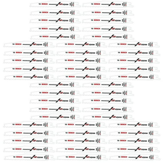 Bosch RPRAP6 (50 Pack) 6-Inch 6/12 TPI Wood Cutting Reciprocating Saw Blades # RPRAP6B-50PK