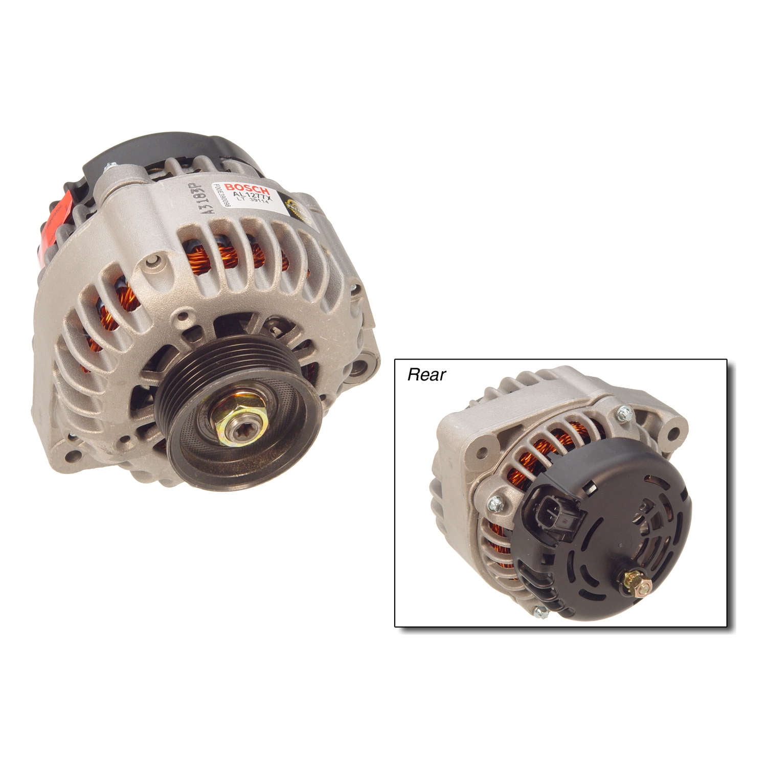 Bosch Remanufactured Alternator, 105 Amp Fits select: 1998-2002 HONDA ACCORD, 1999 ACURA 2.3CL