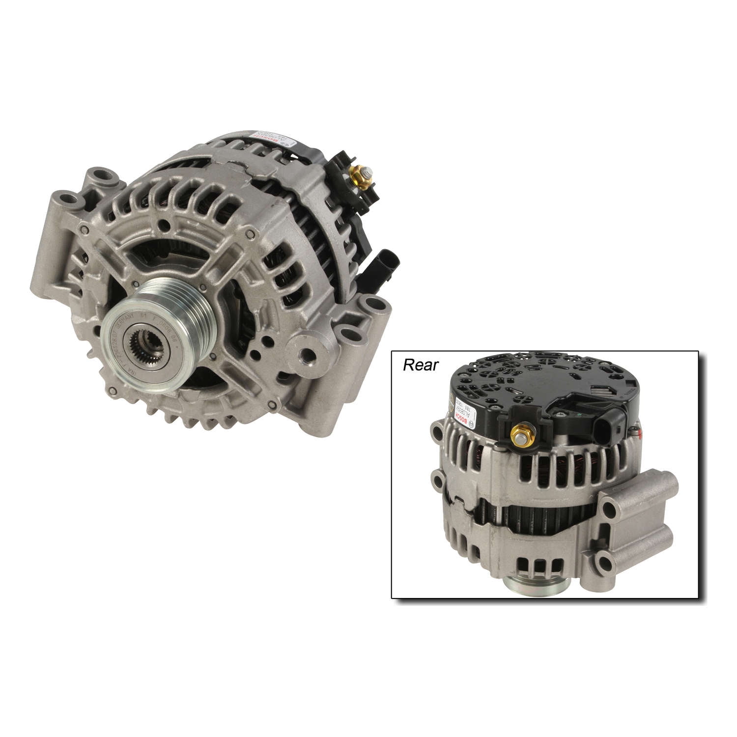 Remanufactured Bosch Alternator, 110 Amp Fits select: 2007-2013 BMW 328, 2007-2010 BMW X3