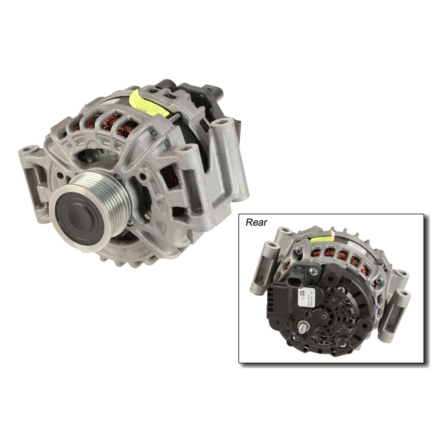 Remanufactured Bosch Alternator Fits select: 2014-2017 VOLKSWAGEN PASSAT, 2013-2016 VOLKSWAGEN JETTA