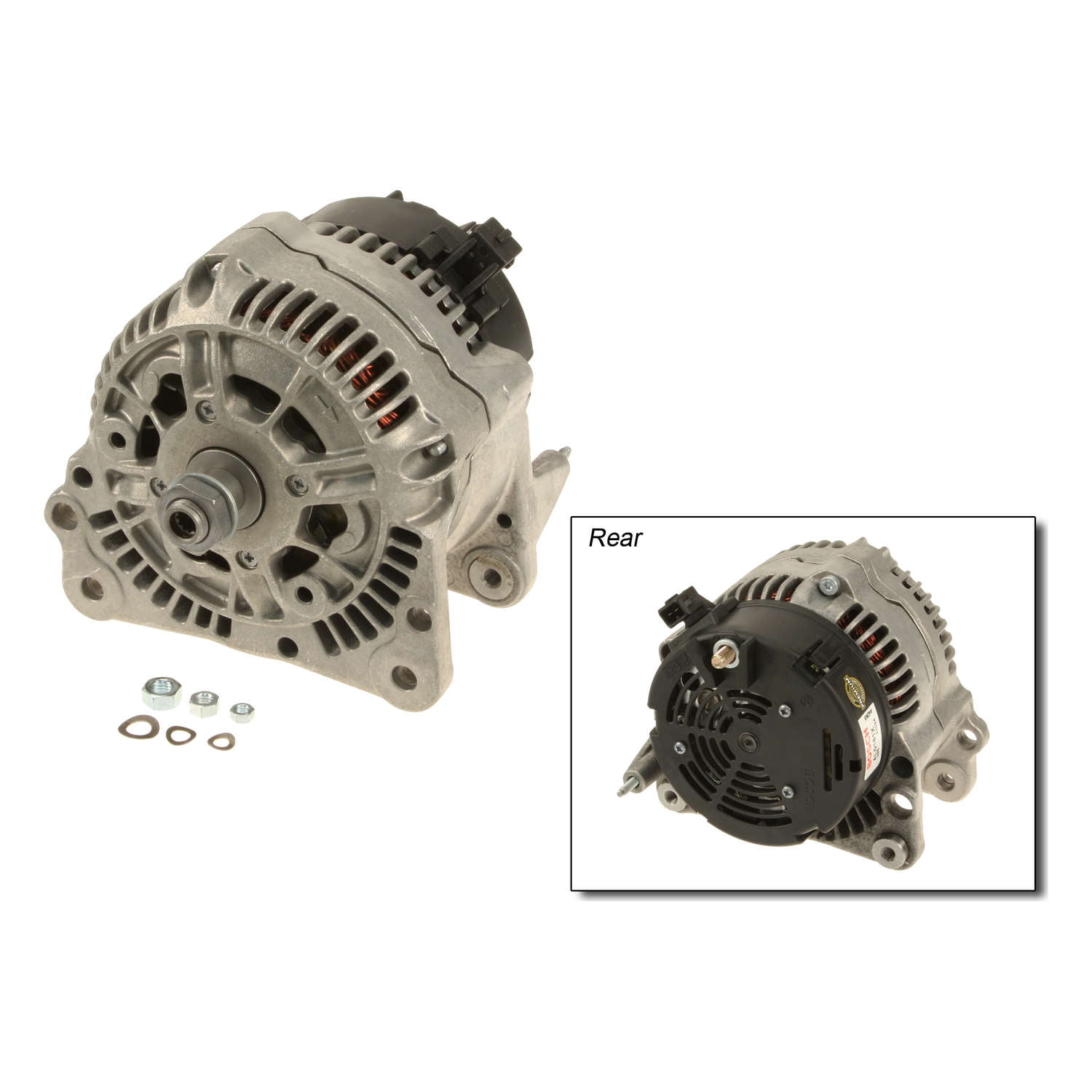 Remanufactured Bosch Alternator, Without Pulley