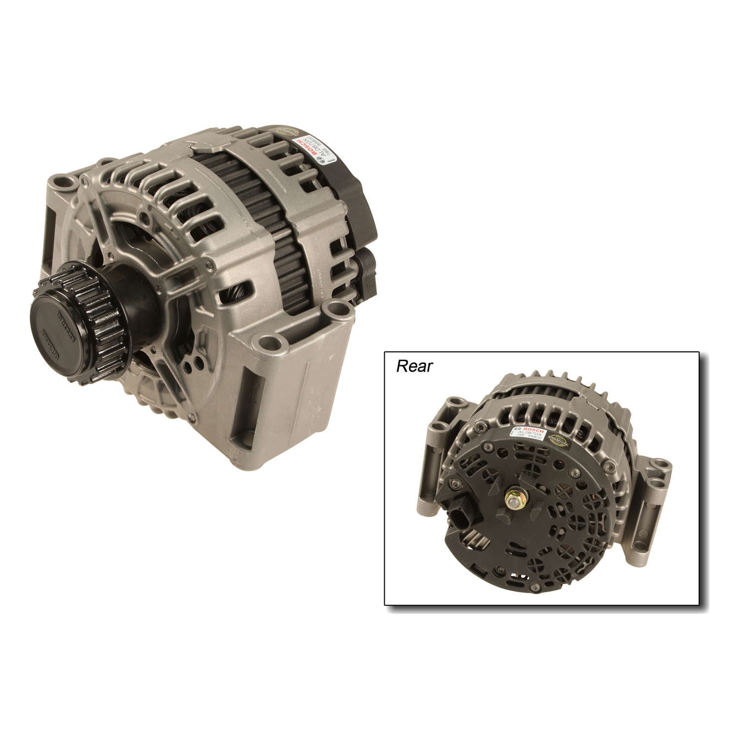 Bosch Remanufactured Alternator, w/ Inner Sprocket Fits select: 2011-2016 VOLVO S60, 2007-2014 VOLVO XC90