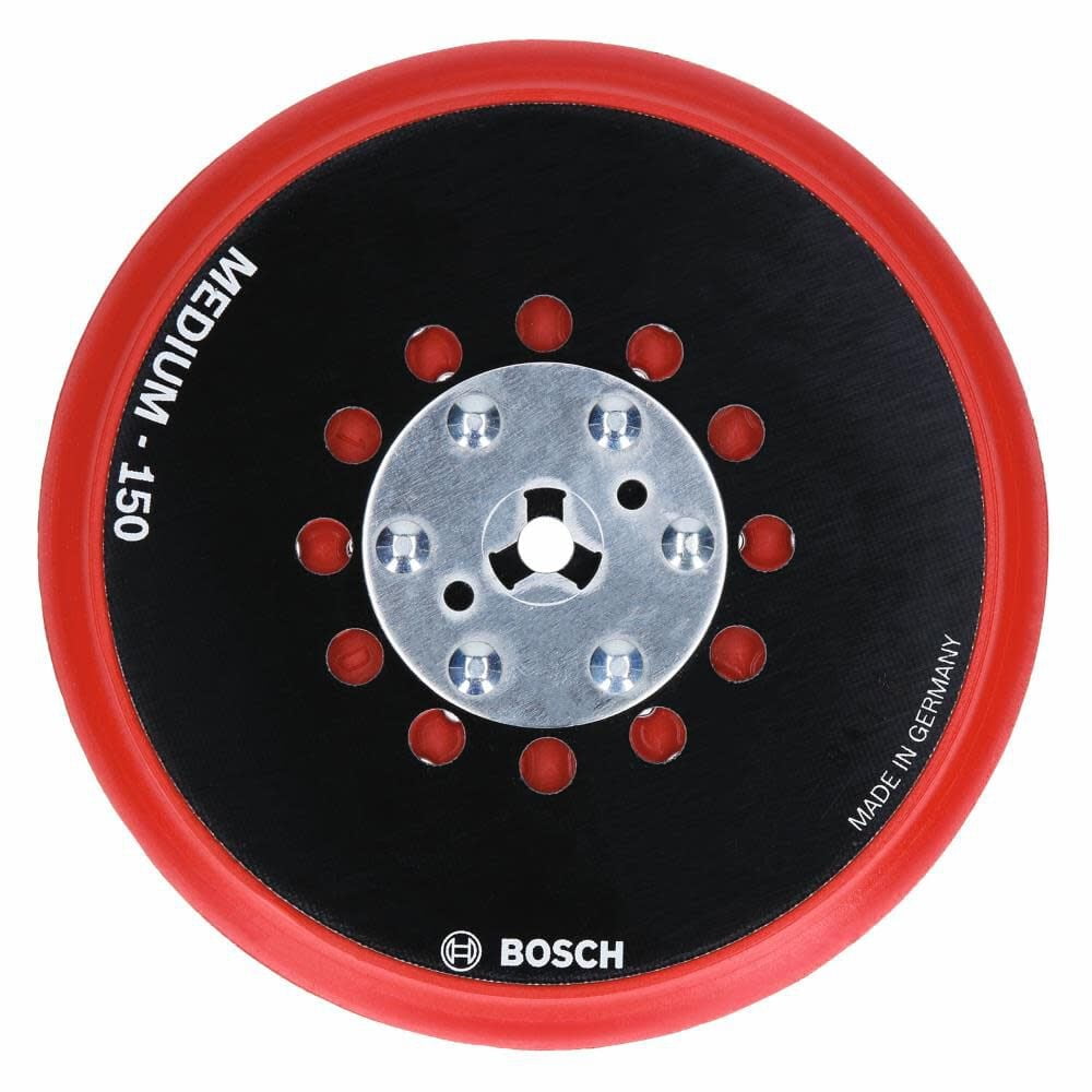 BOSCH Medium Hook-and-Loop Multi-Hole Sanding Pad Available 5" RSM5045 - 6"RSM6045