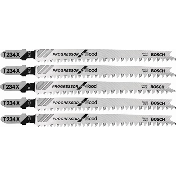 Bosch T-Shank HCS Jig Saw Blade - Single Pack Heavy-Duty Construction, Professional Use