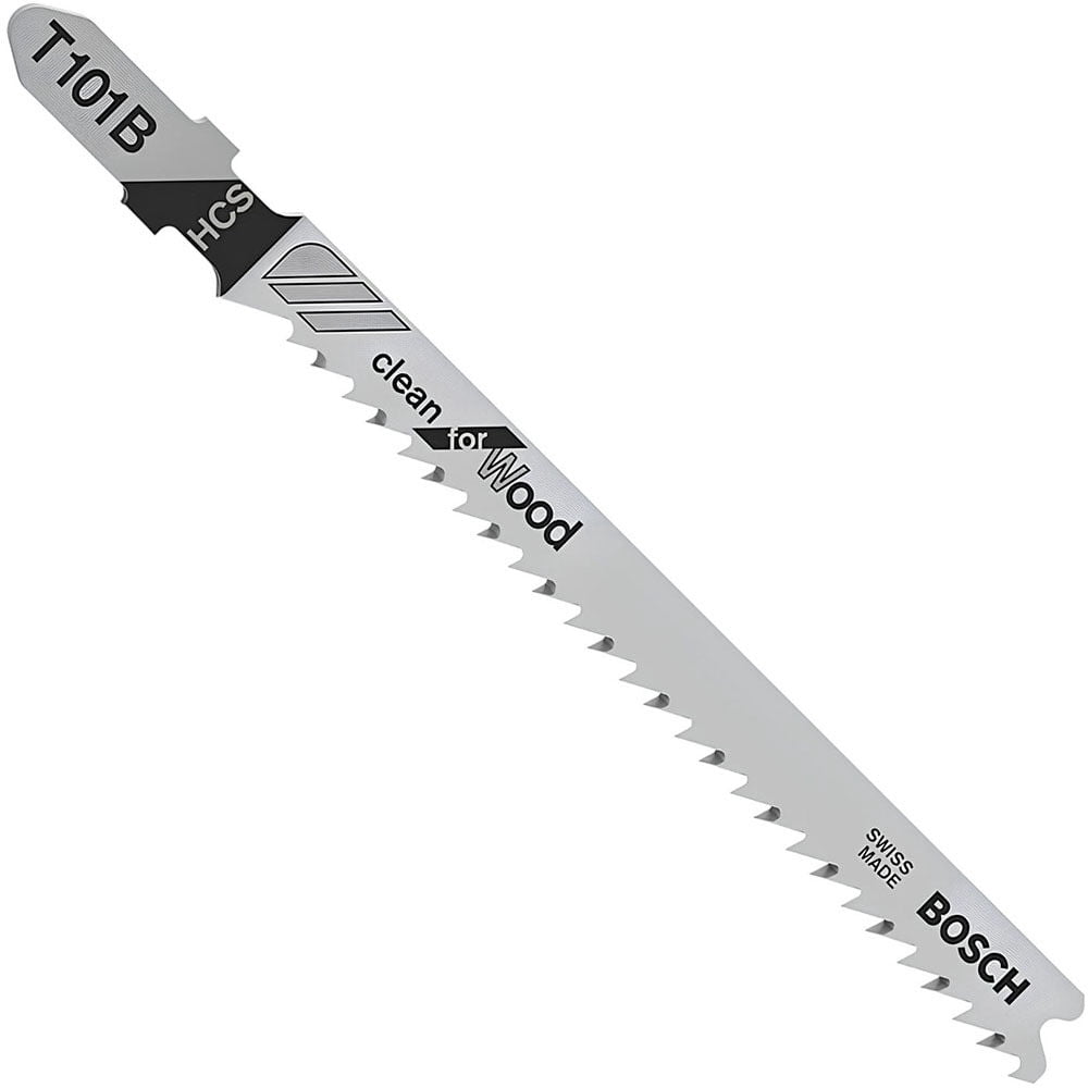 Bosch T101B100 4-Inch 10 Tpi T-Shank Wood and Plastic Cut Jigsaw Blades - 100pk