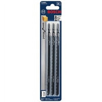 Bosch T744D3 3 pc. 7 In. 7 TPI Speed for Wood T Shank Jig Saw Blades