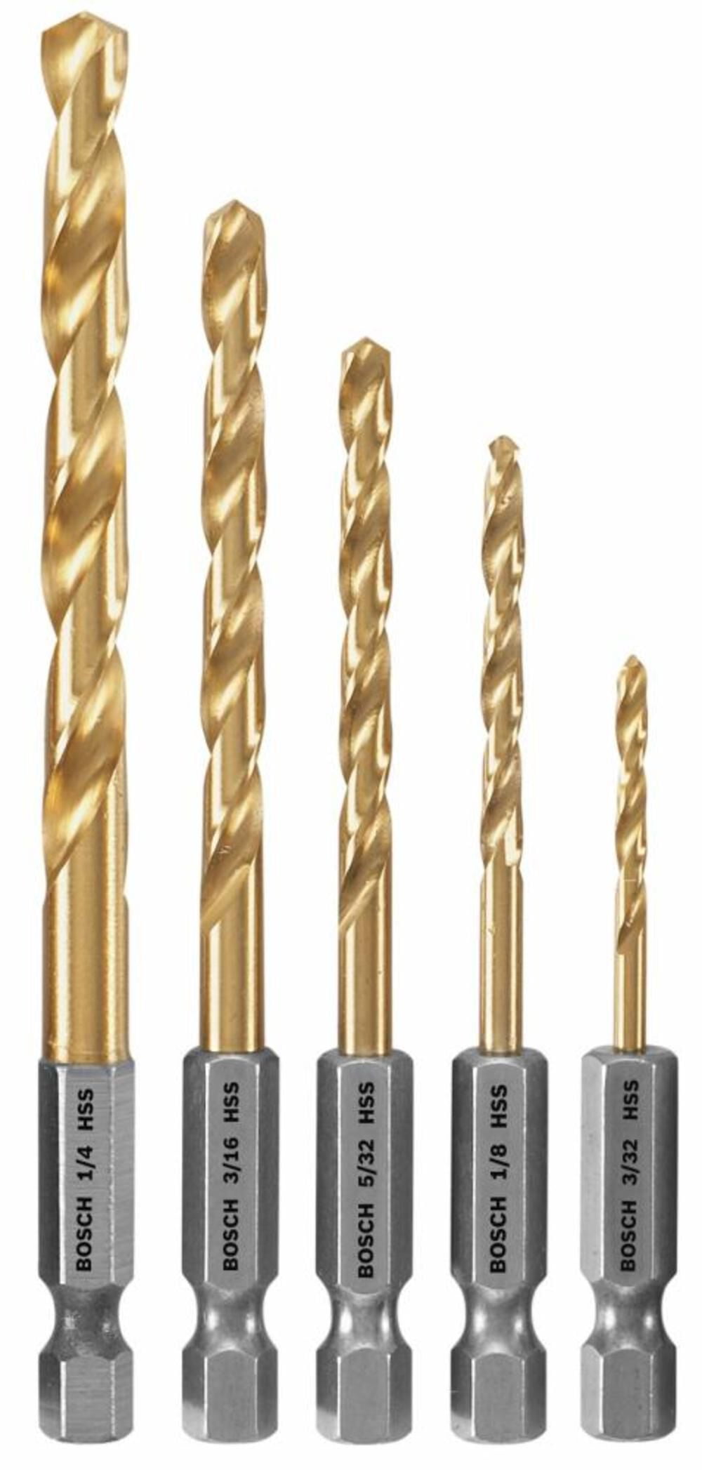 Bosch 5 Pc. Impact Tough Titanium Drill Bit Set