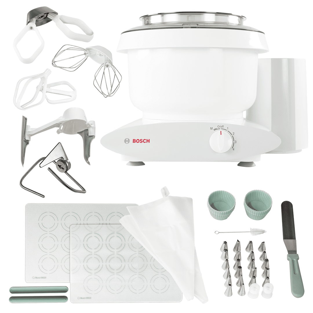 Bosch Universal Plus Stand Mixer with NutriMill Baker's Pack Accessory