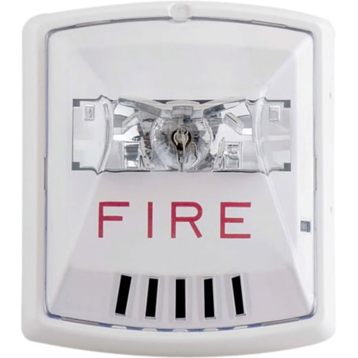 W-HSW Wall-Mount Multi-Candela Horn Strobe (Two-Wire, 12/24 V, White)