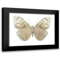 thumbnail image 1 of Bosco, Julia 18x15 Black Modern Framed Museum Art Print Titled - Butterfly in Taupe and Blue, 1 of 5