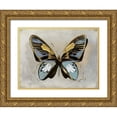thumbnail image 1 of Bosco, Julia 18x15 Gold Ornate Wood Framed with Double Matting Museum Art Print Titled - Butterfly Study II, 1 of 4