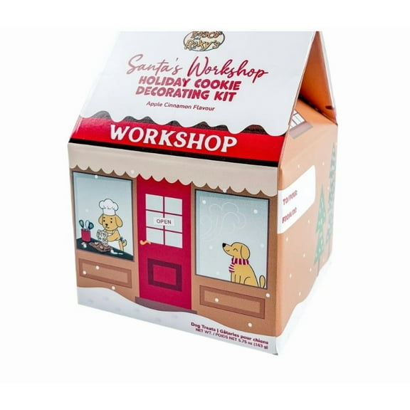 Bosco & Roxy's Gingerbread Dog House Decorating Kit Christmas Dog Treat