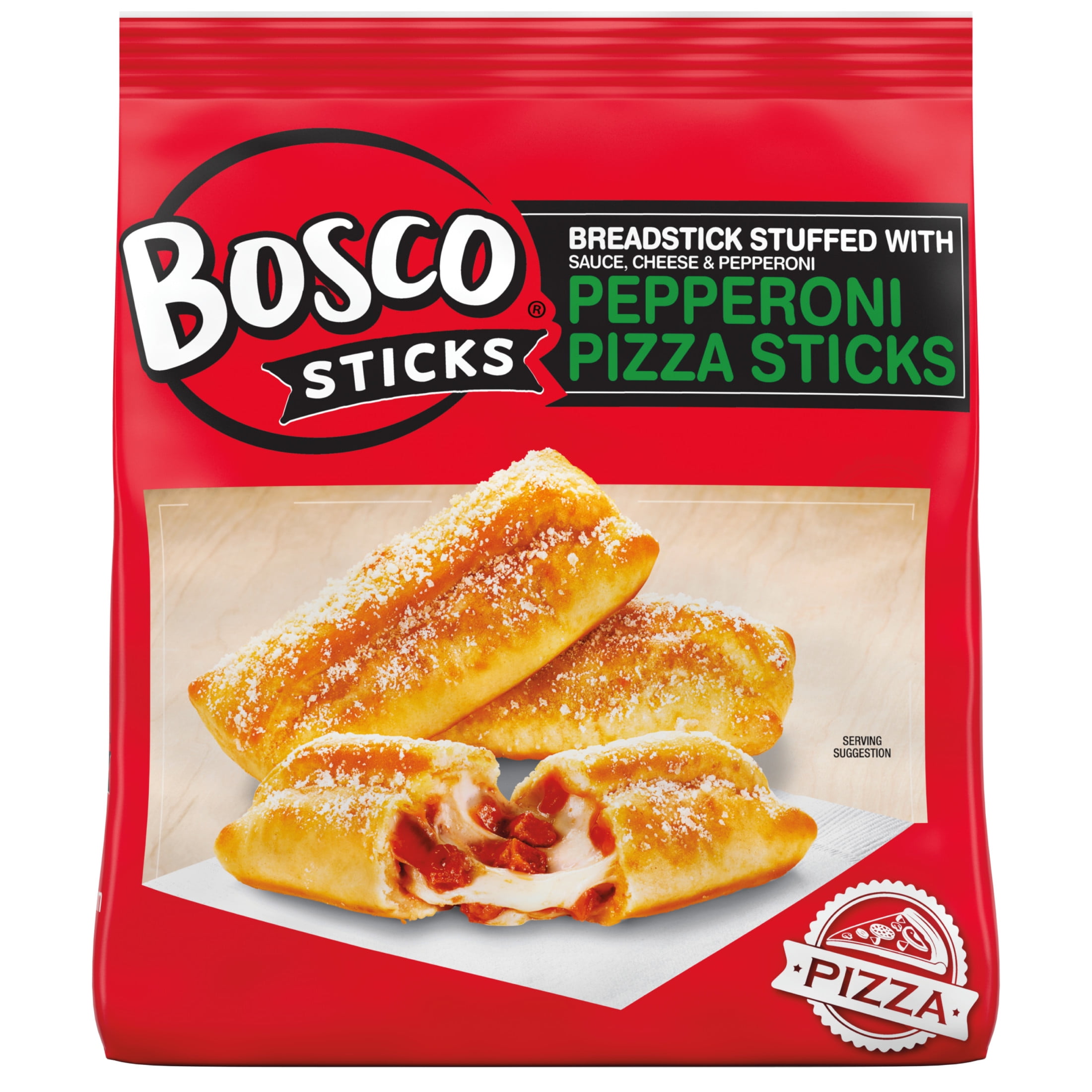 Bosco Sticks Pepperoni Pizza Stuffed Breadsticks, 14 oz (Frozen