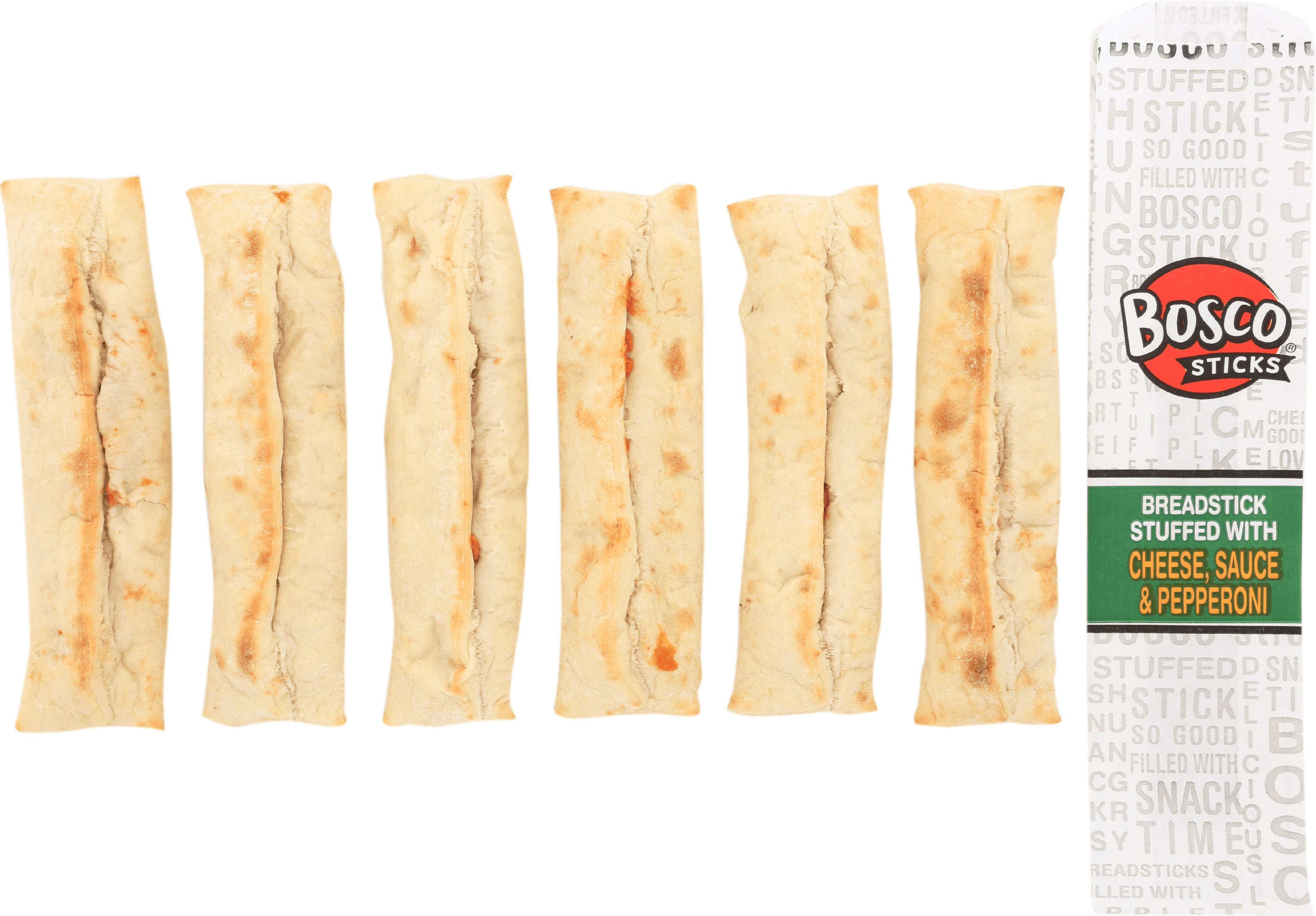 Bosco, Stuffed Pepperoni Pizza Stick Cheese, 7 inch, 4.14 oz, (72 Count)
