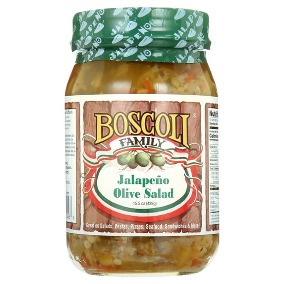 Boscoli Family Jalapeno Olive Salad, 15.5oz.