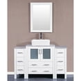 thumbnail image 1 of Bosconi Carrara Marble Countertop Single Bathroom Vanity, 1 of 7