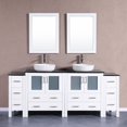 thumbnail image 1 of Bosconi Double Bathroom Vanity with Oval Vessel Sinks, 1 of 11