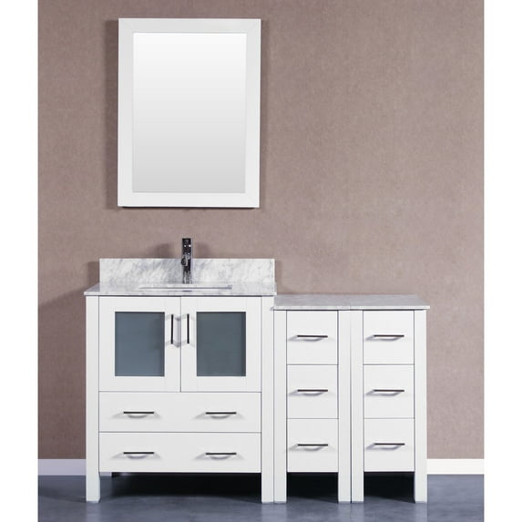 Bosconi Single Bathroom Vanity with Backsplash