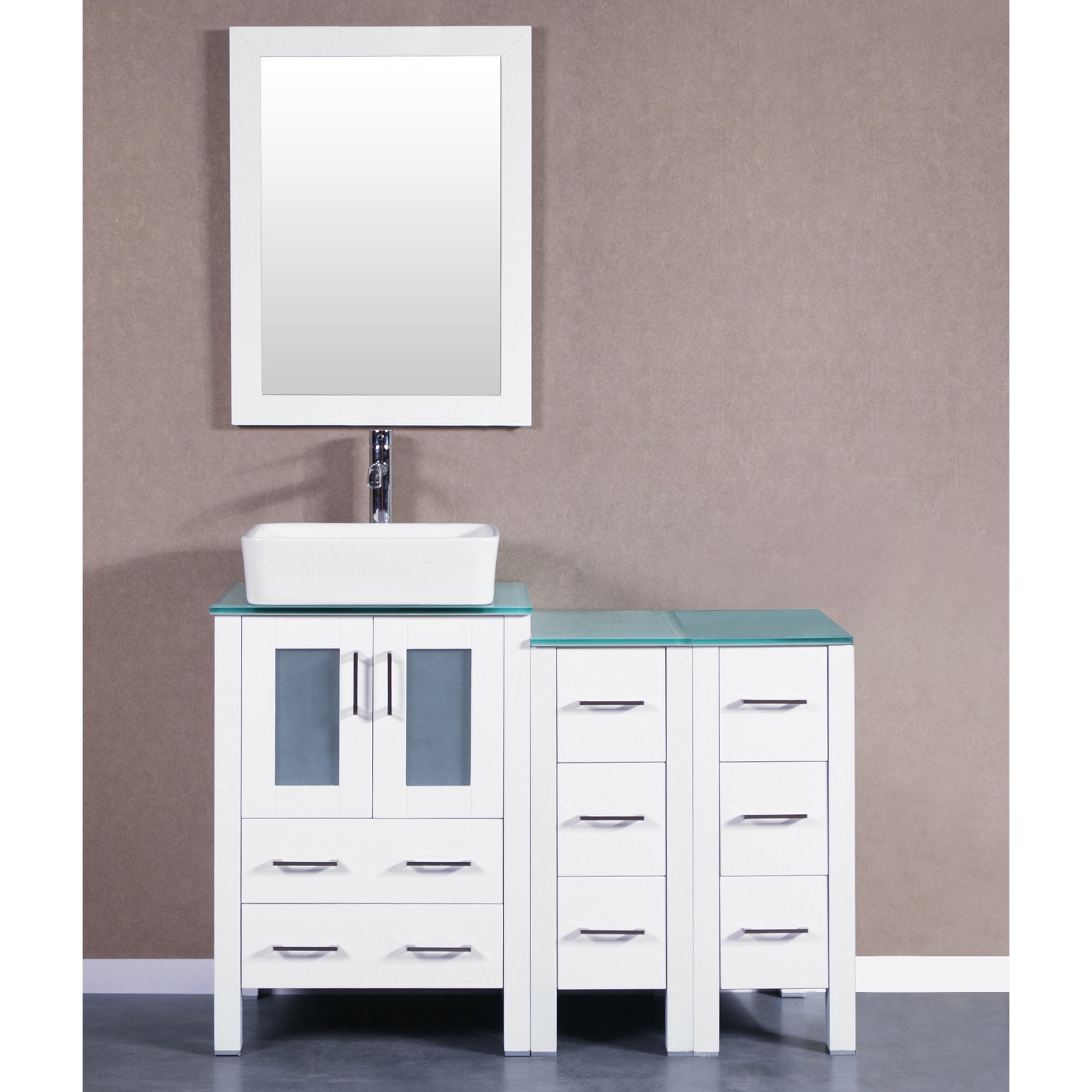 Bosconi Single Bathroom Vanity with Optional Side Cabinets - Walmart.com