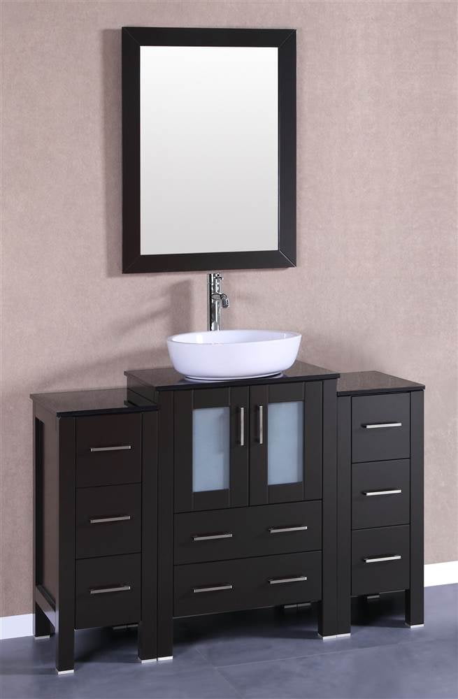 Bosconi Single Bathroom Vanity with Oval Vessel Sink - Walmart.com