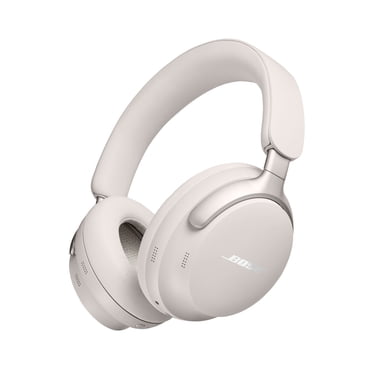 Bose QuietComfort Ultra Headphones, Noise Cancelling Over Ear Wireless Bluetooth Headphones, White Smoke
