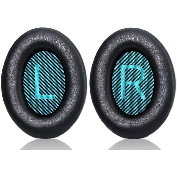 Bose Headphones Replacement Ear Pads for QuietComfort QC35/35ii/25/2/15 Ear Cushions for QC35 QC35ii QC25 QC2 QC15 Ae2 Ae2i Ae2w Sound True & SoundLink (Around-Ear Series Only) Protein Leather