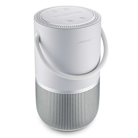 Bose - Portable Smart Speaker with built-in WiFi, Bluetooth, Google Assistant and Alexa Voice Control - Luxe Silver