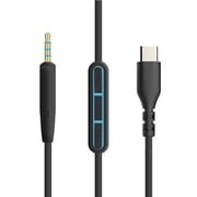 Elnone 1.4m USB C Replacement Headphone Cable, USB C Cord to Male 2.5mm Auxiliary with Mic/Remote, Audio Link to Car Jack, Headphones, Speakers, Black