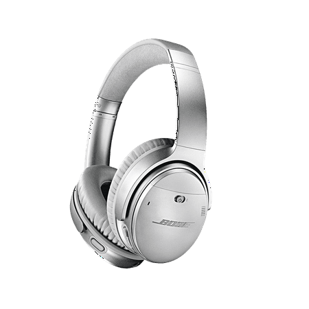 Bose - QuietComfort 35 II Wireless Noise Cancelling Over-the-Ear Headphones - Silver