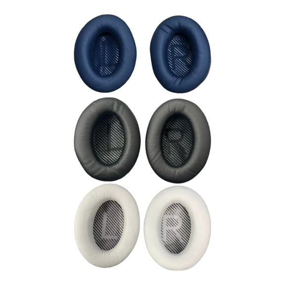 Bose QuietComfort QC25 QC 35 QC35 I II QC45 Replacement Ear Pad Cushions Muffs OEM - Parts - Silver