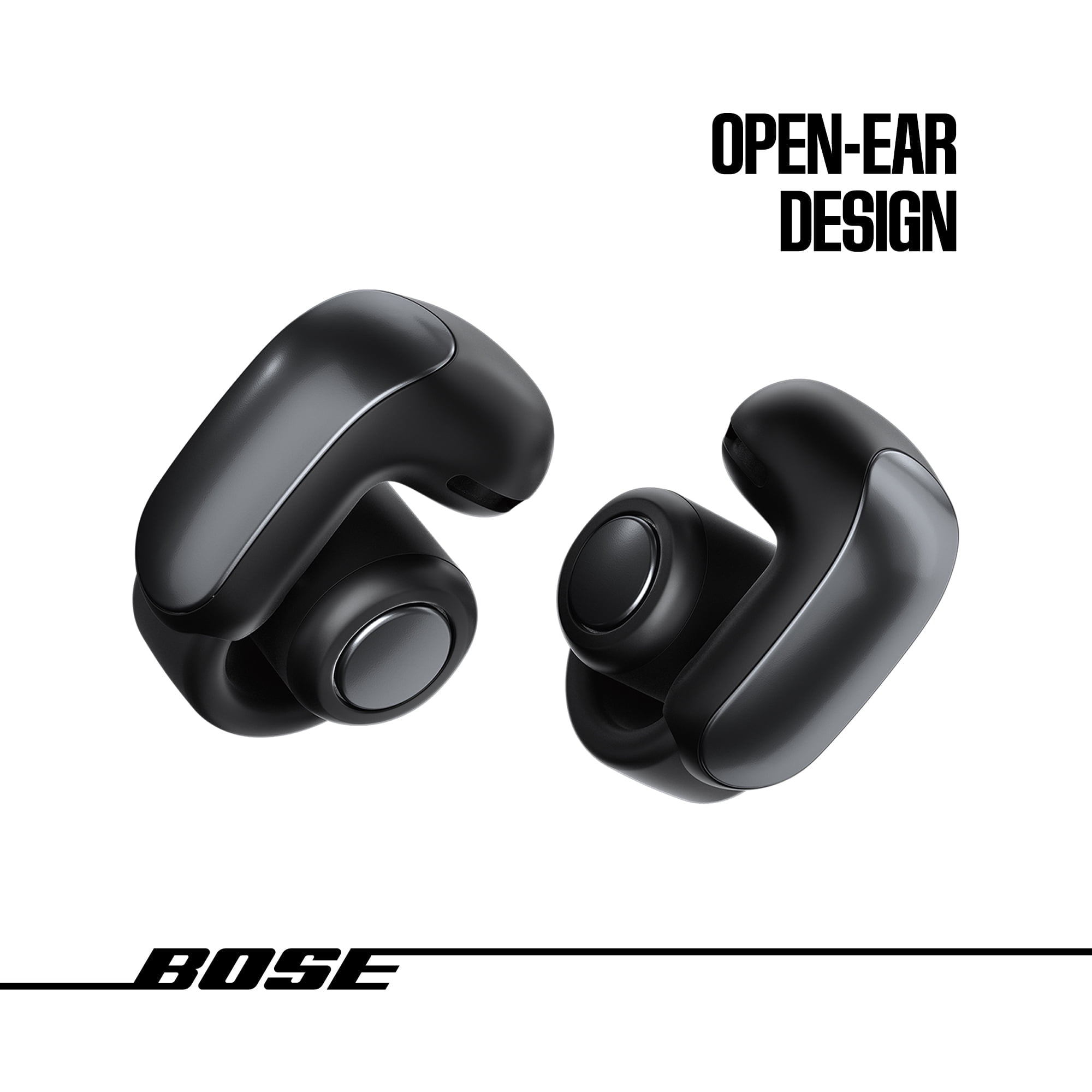 Bose Ultra Open Earbuds, Open Ear Wireless Earbuds, Black Bose Ultra Open Earbuds, Open Ear Wireless Earbuds, Black