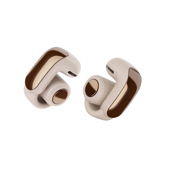 Open Box Bose Ultra Open Earbuds, Wireless Bluetooth Open-Ear Earbuds, IPX4 Water Resistant, Driftwood Sand