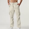 thumbnail image 1 of Bosfbaoi Cargo Work Pants for Men - Elastic Waist Pants, 6 Pockets, Lightweight, Breathable, Comfortable, Sweatpants Perfect for Work, 1 of 9
