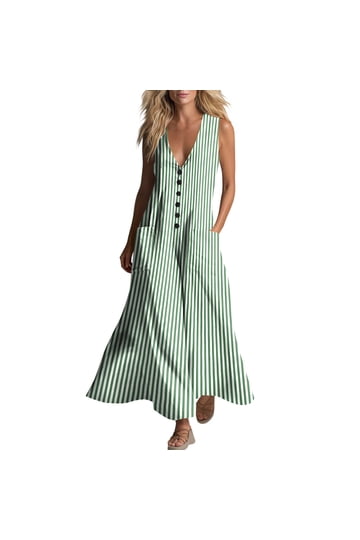 Vertical Striped Dress