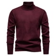 thumbnail image 1 of Bosfbaoi Men's Cable Knit Crewneck Sweater Pullovers Wool Blend Relax Fit Knitwear, 1 of 7