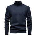thumbnail image 1 of Bosfbaoi Men's Cable Knit Crewneck Sweater Pullovers Wool Blend Relax Fit Knitwear, 1 of 7