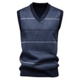 thumbnail image 1 of Bosfbaoi Men's Wool Blended Vest Sweater Relaxed Fit V Neck Sleeveless Knitted Pullover, 1 of 7