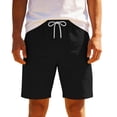 thumbnail image 1 of Bosfbaoi Mens 5 Inch Linen Shorts - Casual Elastic Waist Drawstring Summer Beach Shorts with Pocket, Vacation Golf Walking Casual Chino Shorts, 1 of 5