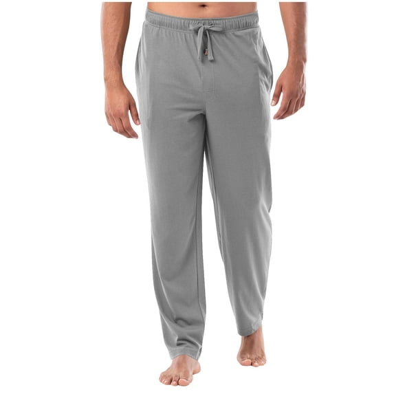 Bosfbaoi Mens Pajama Pants Drawstring Elastic Waist Straight Leg Lounge Trousers Soft Modal Sleep Joggers