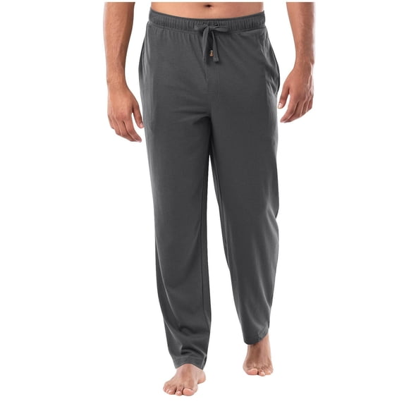 Bosfbaoi Mens Pajama Pants Drawstring Elastic Waist Straight Leg Lounge Trousers Soft Modal Sleep Joggers