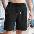 thumbnail image 1 of Bosfbaoi Mens Summer Shorts Men's Twill Cloth Workwear Loose Twill Color Change Drawstring Multi-pocket Shorts, 1 of 8